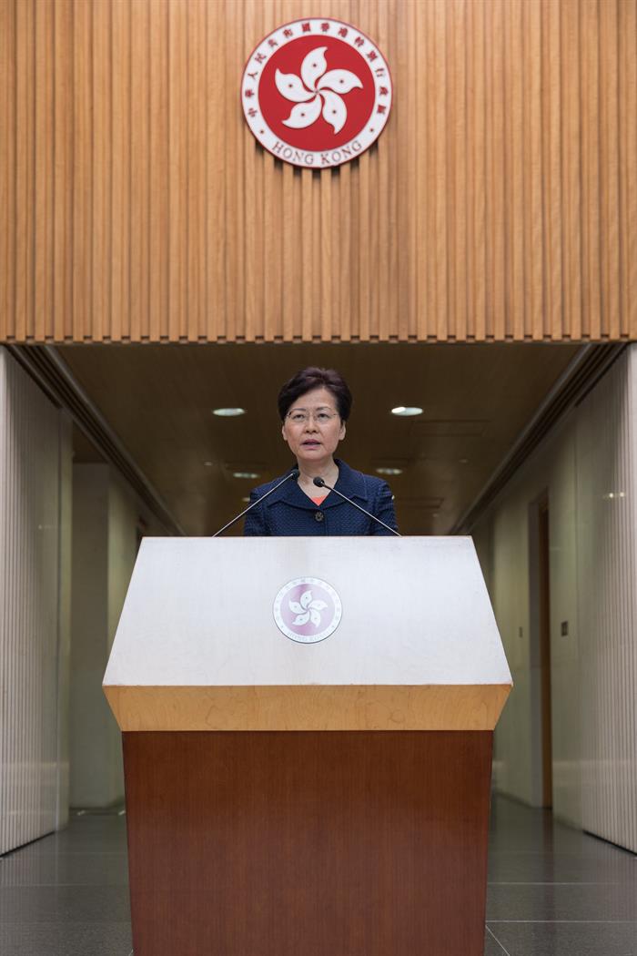 La alta representante del gobierno de Hong Kong pidió la creación de una plataforma de diálogo diversificado.