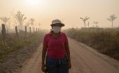 Las comunidades en la Amazonía brasileña están sumergidas en humo y ven impotentes los efectos de las llamas. 