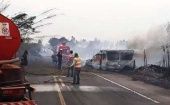 Los Bomberos de Sao Paulo indicaron que el accidente se debió al humo de los incendios en la Amazonía.