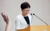 "El Gobierno retirará formalmente la ley para apaciguar completamente las preocupaciones públicas", afirmó Carrie Lam 