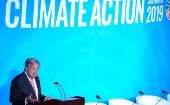 El Secretario General de la ONU en la inauguración de la Cumbre de Acción Climática.