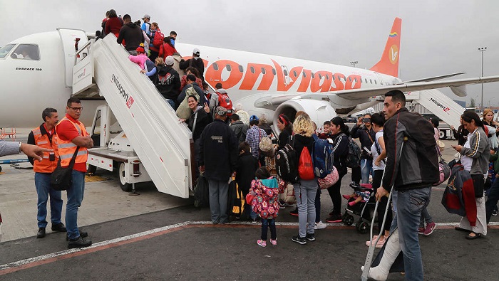 En menos de dos meses 7.000 migrantes han retornado a Venezuela, provenientes de ocho países de la región.
