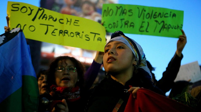 Los mapuches pidieron la renuncia del presidente de Chile, Sebastián Piñera.