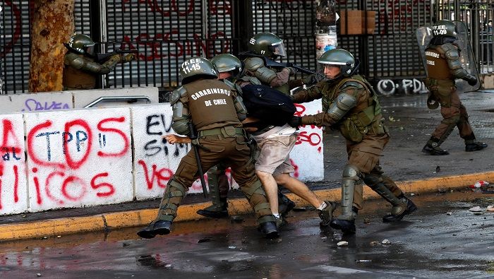 Hasta el 22 de octubre la Fiscalía chilena contabilizó más de 5.400 detenidos durante las protestas.