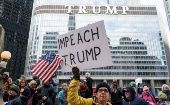 Protestas en Chicago piden "impeachment" para Donald Trump