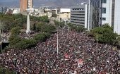 Las protestas masivas se han mantenido desde el pasado 18 de octubre, exigiendo la renuncia de Sebastián Piñera y una Asamblea Constituyente.