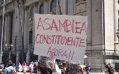 De acuerdo con el Gobierno de Piñera, el texto constitucional elaborado por los parlamentarios debe ser sometido a un plebiscito aprobatorio. 