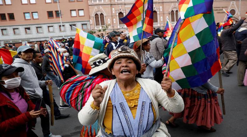 Bolivia ha sido escenario de fuertes protestas desde el domingo, cuando se consumó el golpe de Estado en la nación.