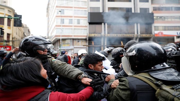 Las víctimas de la represión policial denuncian que hay múltiples heridos de bala desde el pasado 11 de noviembre.
