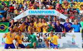 La selección brasileña ha sido campeona de Fútbol Playa por cinco ocasiones en la historia.