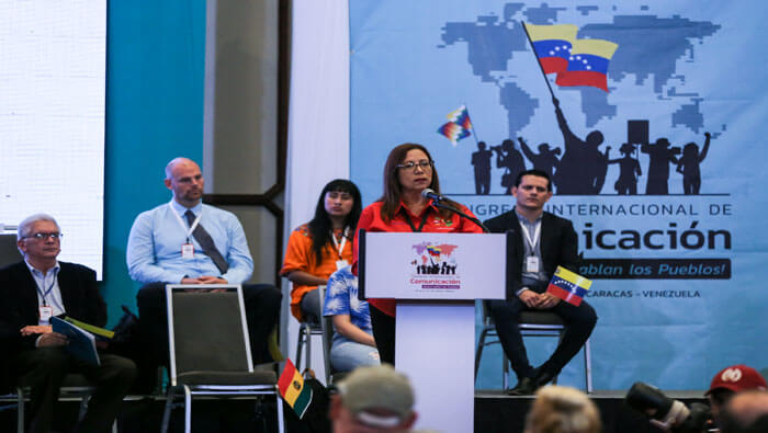 La vicepresidenta del PSUV, Tania Díaz, afirmó que, ante la agresión del capitalismo es necesario 