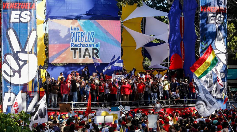 Pueblo revolucionario de Venezuela marcha en repudio al TIAR
