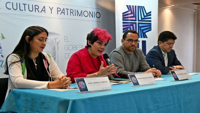 El ministro de cultura de Quito, Juan Fernando Velasco, junto a otros representantes de la Feria Internacional del Libro (FIL Quito 2019), ofrecieron los detalles del evento literario.