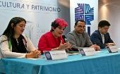 El ministro de cultura de Quito, Juan Fernando Velasco, junto a otros representantes de la Feria Internacional del Libro (FIL Quito 2019), ofrecieron los detalles del evento literario.