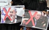 Palestinian women in the southern Gaza Strip protest against the US-led economic workshop in Bahrain.