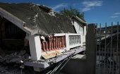 Casa derrumbada sobre sus cimientos después de un terremoto en Guánica, Guayanilla, el pasado 7 de enero.