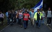 Los migrantes rechazaron que el Gobierno hondureño asegure que "todo está bien" cuando la realidad de los más pobres es otra.