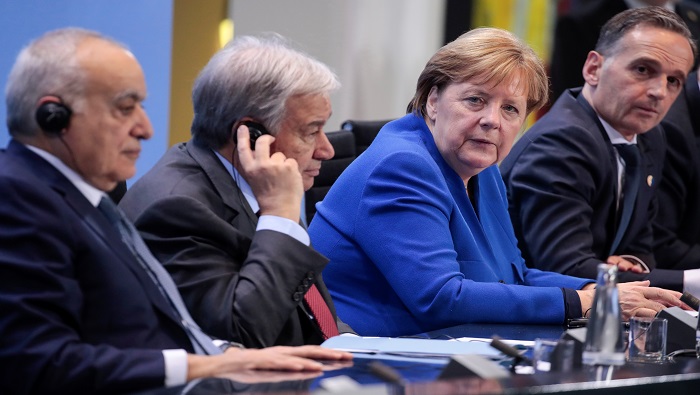La canciller alemana, Ángela Merkel, abogó por un nuevo comienzo a nivel político e impulsar la función de la misión de la ONU en Libia.