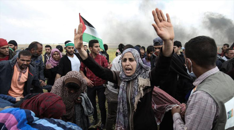 La Franja de Gaza ha sido escenario de numerosas protestas por parte de manifestantes palestinos.