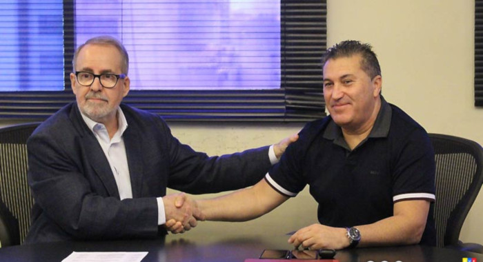 Laureano González, presidente de FVF, oficializa la contratación del DT portugués José Peseiro, como nuevo DT de la Vinotinto.