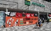 Desde inicios de 2020 los trabajadores petroleros han protagonizado diversas acciones contra la administración de Petrobras, que promovió despidos masivos.