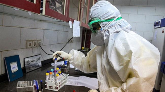 Laboratorio de diagnóstico de coronavirus en la ciudad de Ahvaz, en el sudoeste de Irán.