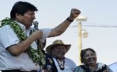 Evo Morales denunció acciones que el Gobierno de facto lleva a cabo en contra de algunas empresas privadas.