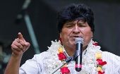 Evo Morales criticó al Gobierno de facto por su incapacidad para enfrentar la pandemia de la Covid-19.