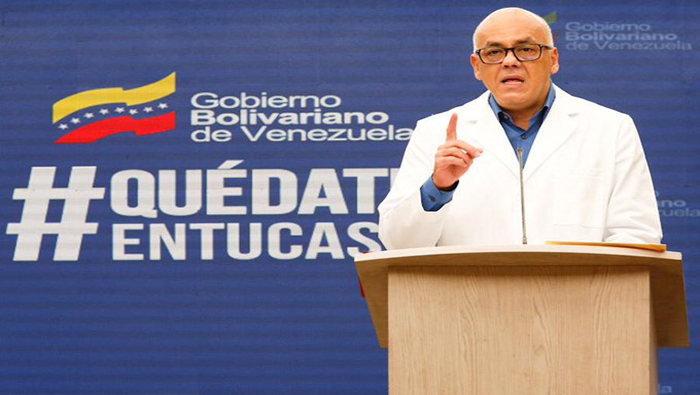Rodríguez dijo que el Gobierno de Venezuela seguirá trabajando para mantener plana la curva de casos de Covid-19.