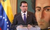 El canciller Jorge Arreaza denunció nuevas persecuciones de EE.UU. contra la economía venezolana.