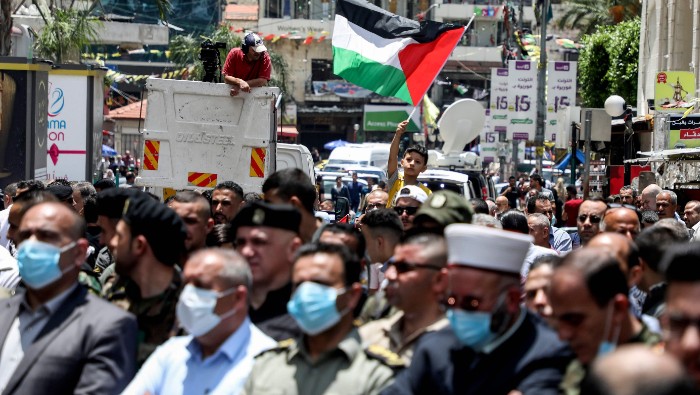 En sus manifestaciones, los palestinos aseguran que el Acuerdo del Siglo, promovido por EE.UU., atenta contra sus derechos y libertades.