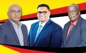 El Secretario General del PPP / C, Dr. Bharrat Jagdeo, junto con el Candidato Presidencial, Dr. Irfaan Ali y el Candidato al Primer Ministro, Mark Phillips son los ganadores de las elecciones en Guyana.