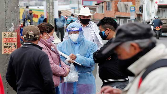 Bogotá tuvo nuevamente la mayor cantidad de casos diarios al registrar 1.399 contagios en 24 horas.