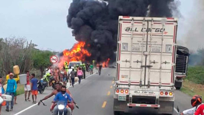 Las víctimas fatales y los heridos se encontraban en el lugar del accidente recolectando combustible.