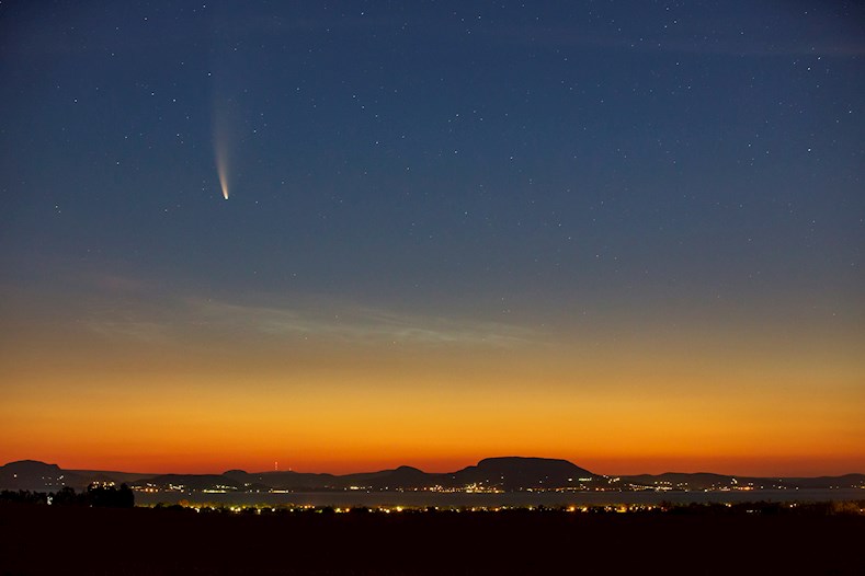 El cometa Neowise es posible observarlo en las noches del hemisferio norte en el mes de julio.