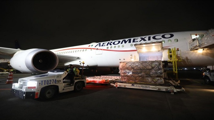 El vuelo número 25 del puente aéreo organizado entre México y China arribó este jueves a la nación latinoamericana.