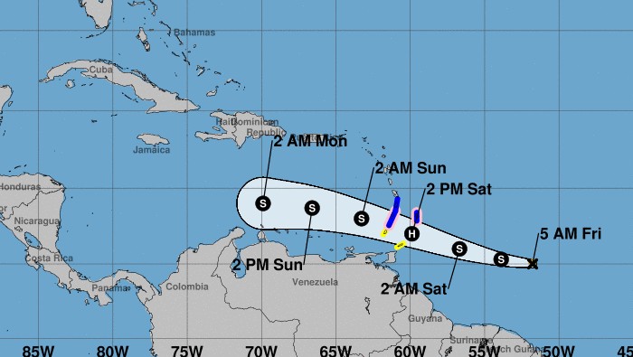 Las previsiones no son alentadoras para la región caribeña del sur.