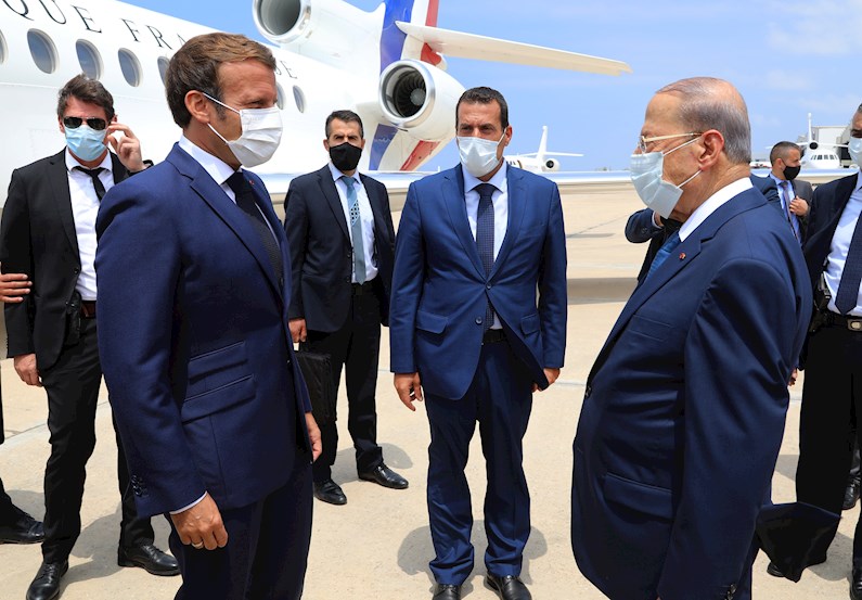 El presidente francés prometió a El Líbano 