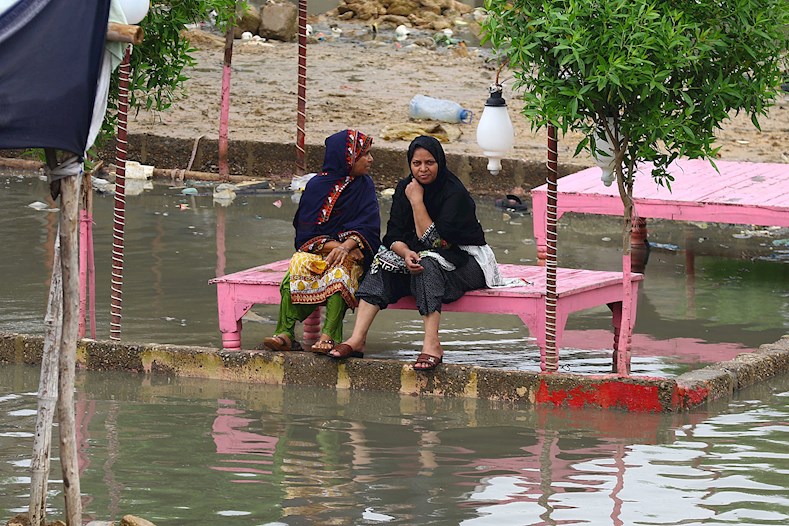 En Pakistán, la población también sufre las consecuencias de los monzones veraniegos.