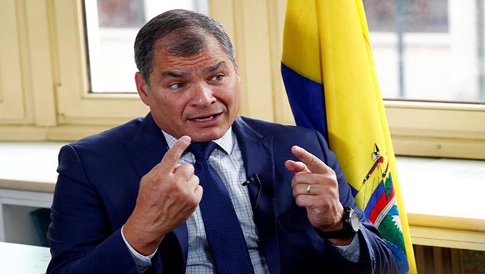 Cientos de ecuatorianos acompañaron este viernes la presentación de la candidatura András Arauz - Rafael Correa ante el CNE.