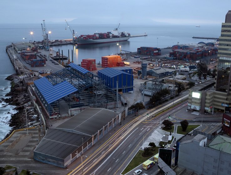 El puerto chileno de Antofagasta es el centro de la nueva huelga desatada debido a la imposibilidad de concretar un convenio colectivo de trabajo.