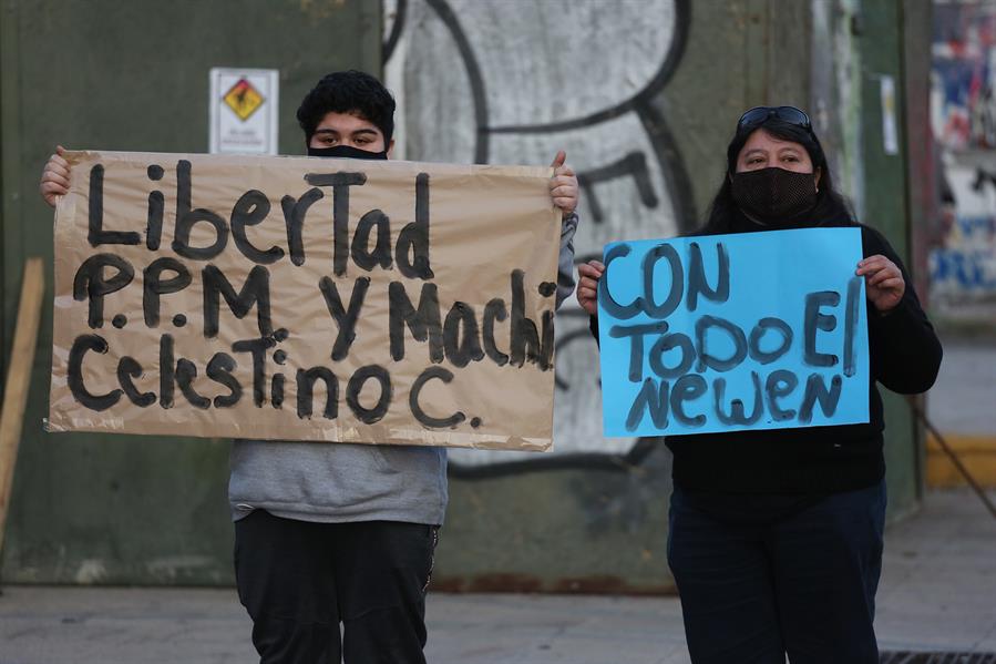 La causa de Celestino Córdova y sus compañeros mapuches ha generado manifestaciones y protestas en los últimos meses en Chile.