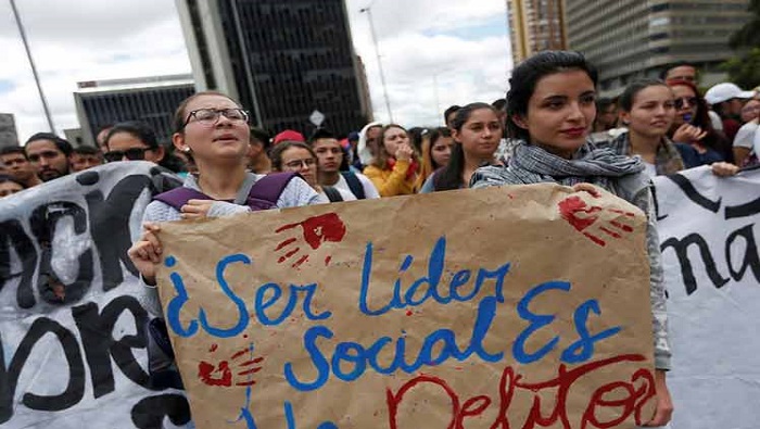 Las agresiones contra lideresas sociales también se incrementaron durante el primer semestre del 2020 en Colombia.