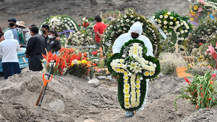 Con 75.439 decesos,  México permanece como el cuarto país con más fallecidos en el mundo, después de EEUU, Brasil e India.
