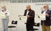 AMLO ofreció disculpas a las familias de los 43 desaparecidos en nombre de Estado mexicano.