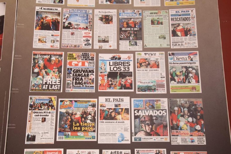 Aunque fue seguido en internet por más de mil millones de personas, las portadas de periódicos internacionales se hicieron eco del rescate.