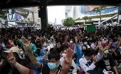 Así son las masivas protestas que ocurren en Bangkok, Tailandia