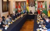 Presidenta de ALP se reunió con las misiones electorales internacionales para conocer la técnica de observación que aplicarán durante los comicios de este 18 de octubre.