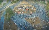 Como cada viernes, los manifestantes ocuparon de manera pacífica el sector de Plaza Baquedano y exigieron se libere a sus compañeros detenidos.
