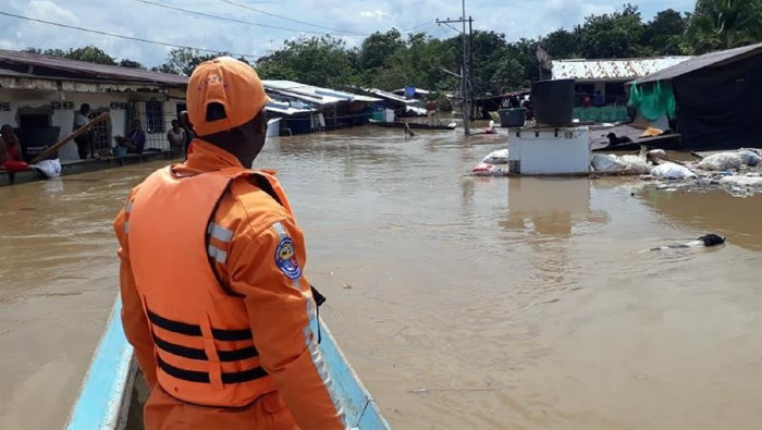 lota ha dejado amplias zonas inundadas en Colombia.